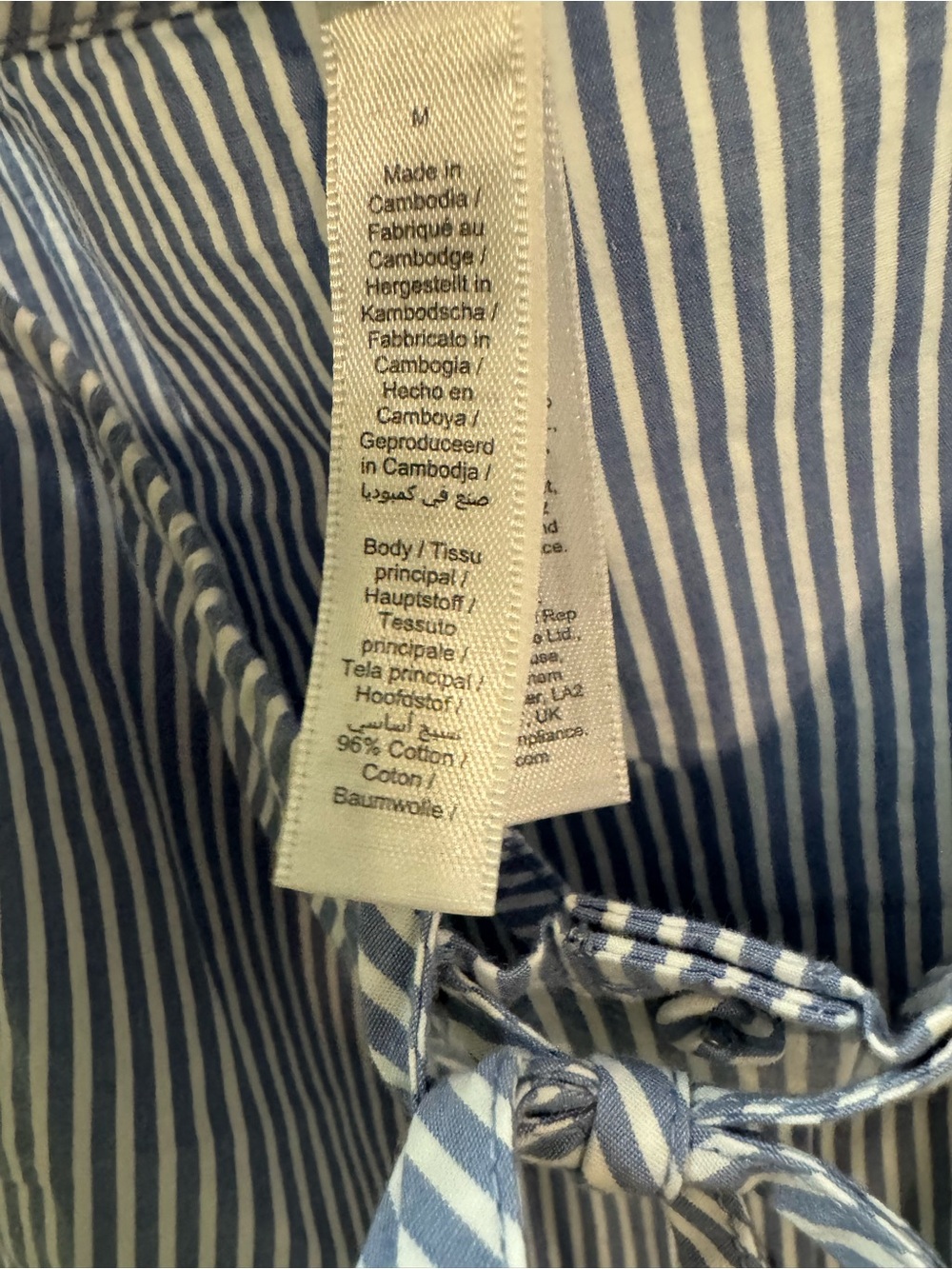 SKIMS COTTON POPLIN SLEEP
Sleep Cami Cadet Stripe M - Picture 3 of 8